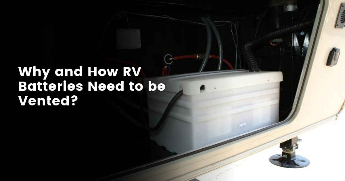 How are RV batteries vented