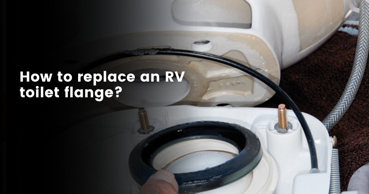 How to replace rv toilet flange and reinstall