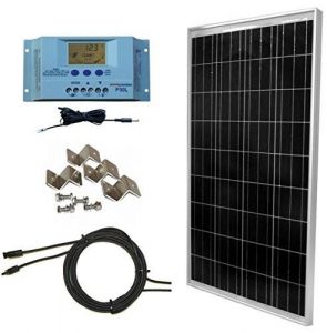 100W WindyNation Solar Panel Off-Grid RV Boat Kit (Best Value)