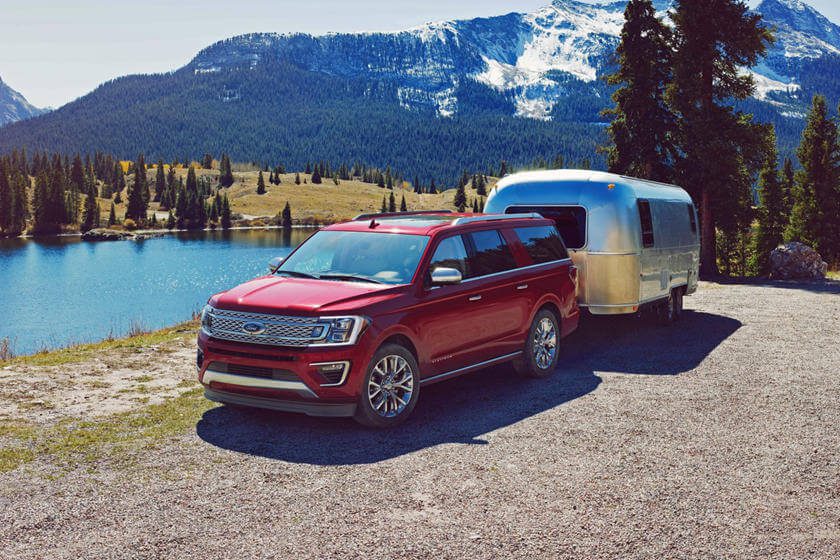 Ford Expedition Towing an Airstream Camper